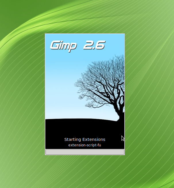 Custom Gimp splash screen Custom Gimp splash screen